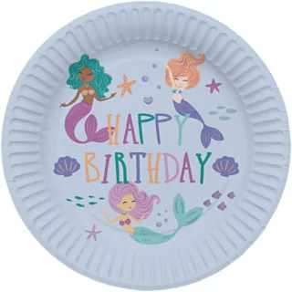 zeemeermin bordjes happy birthday