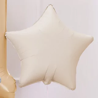 beige ster ballon
