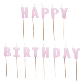 violet taart kaarsen happy birthday