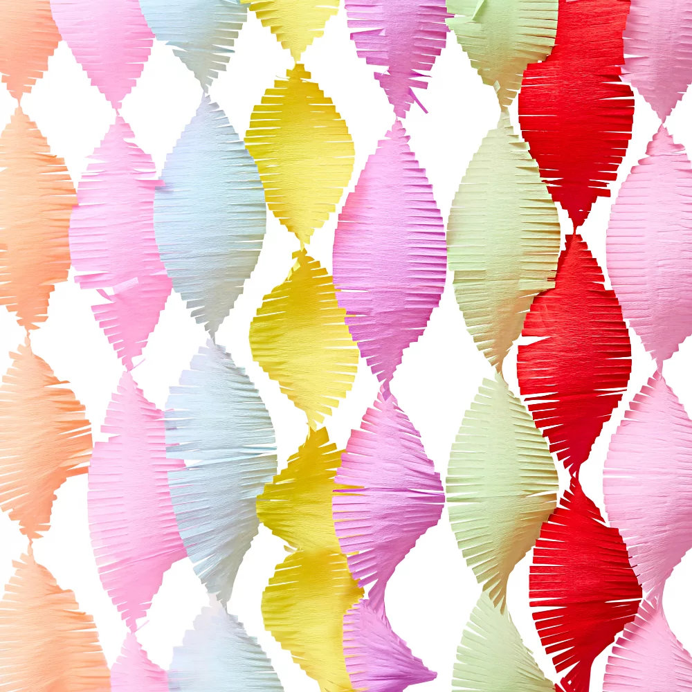 crepe papier in pasteltinten