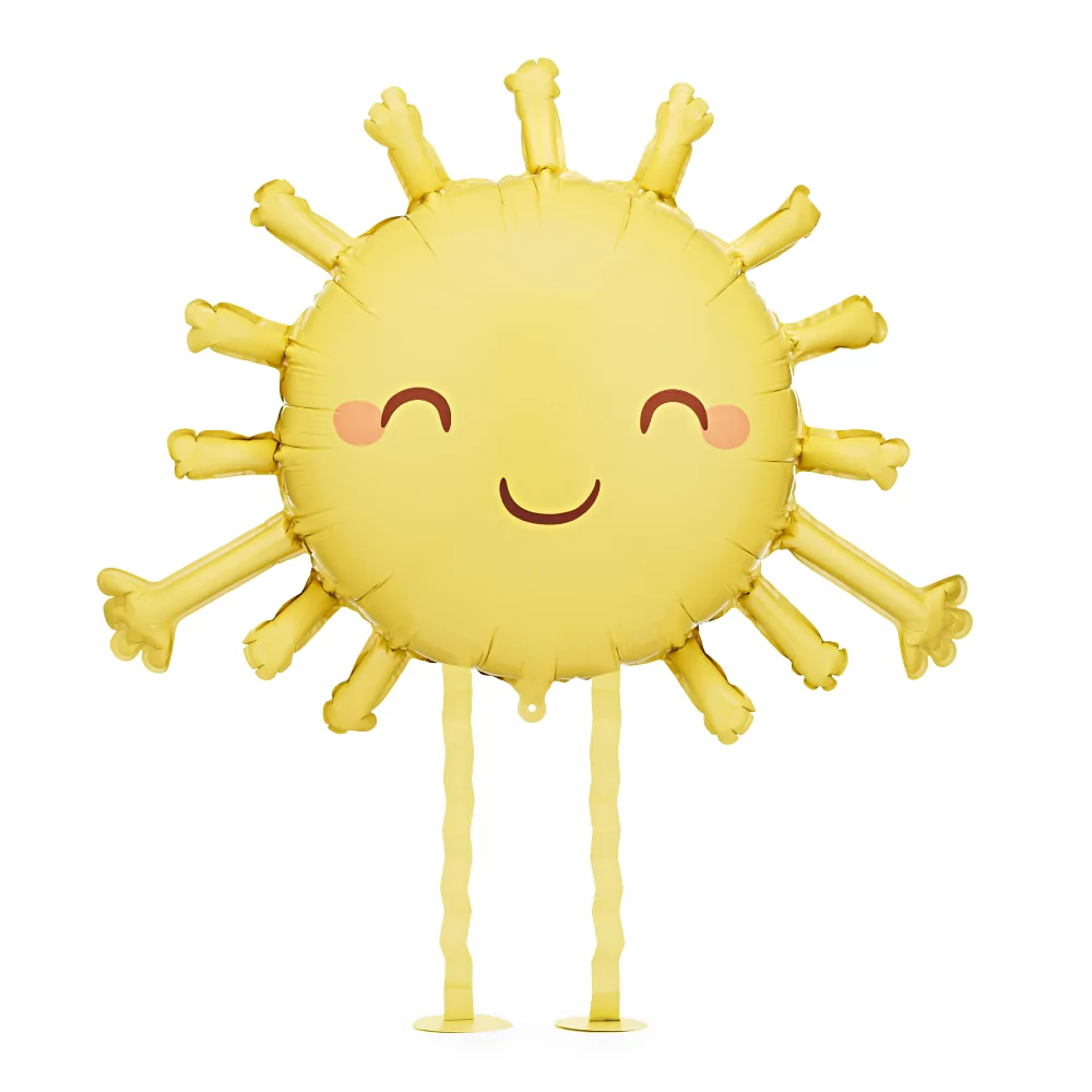 gele ballon zon