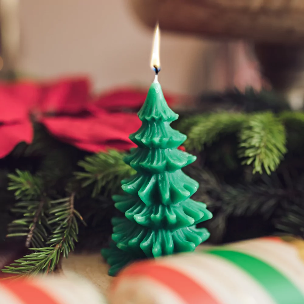 kerstboom kaars