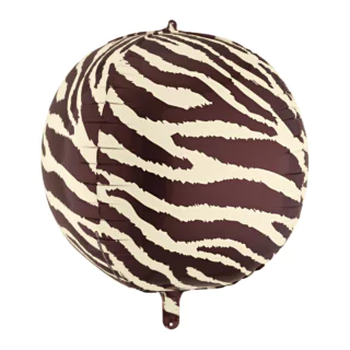 Ronde Folieballon - Zebra