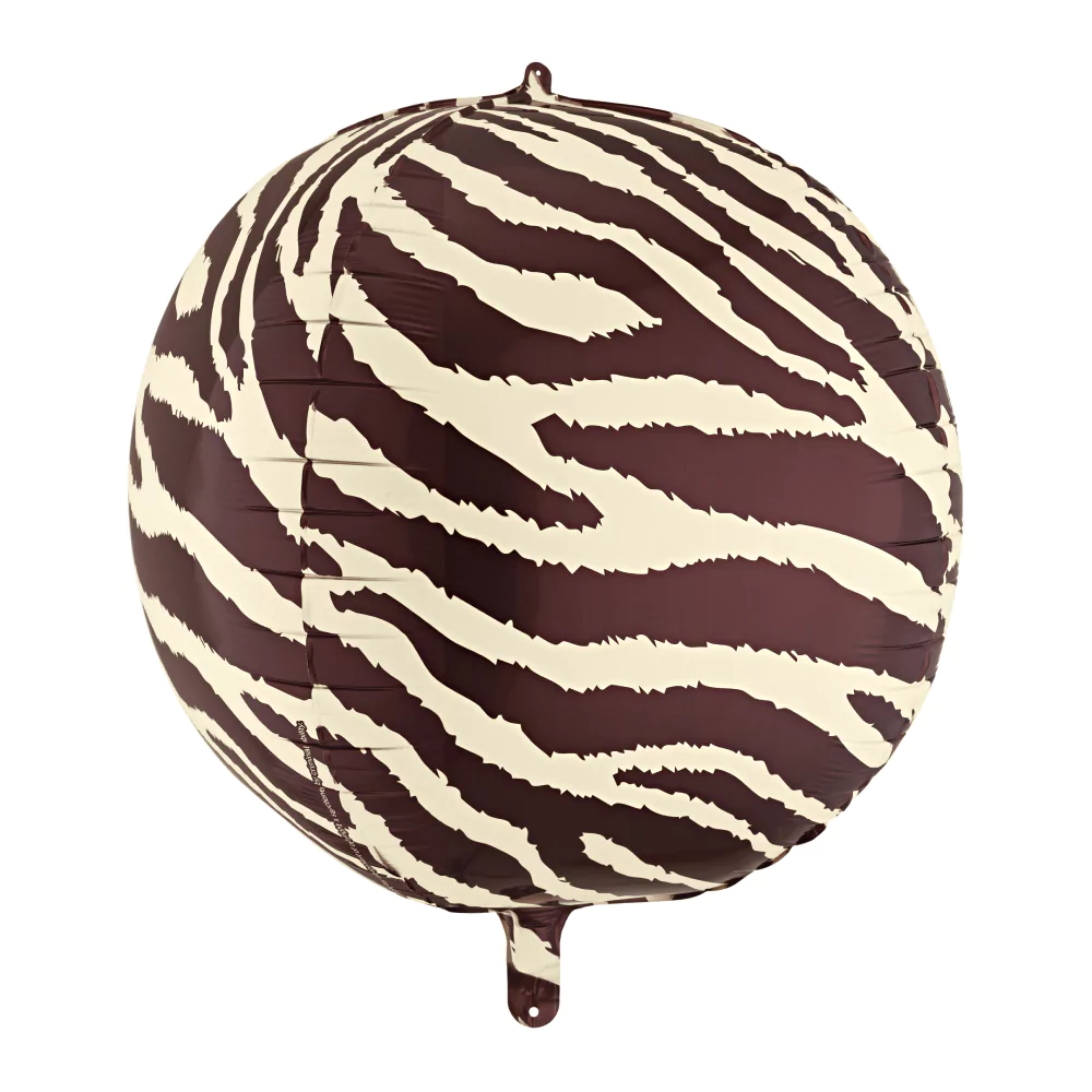 Ronde Folieballon - Zebra