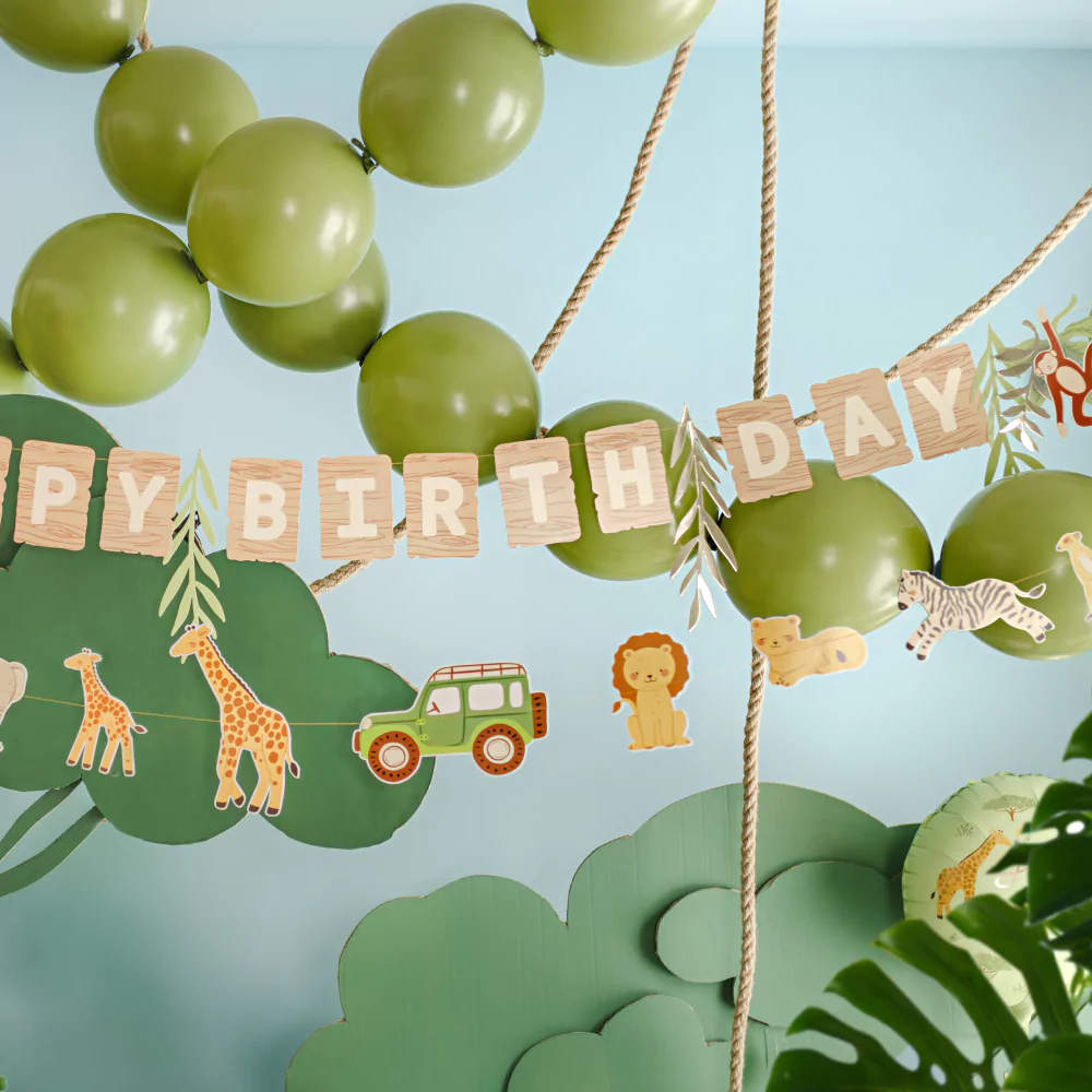 Slingers Happy Birthday - Safari - 2 stuks - Afbeelding 4