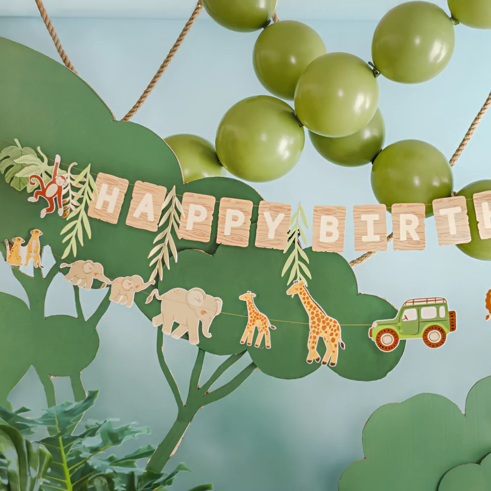 Slingers Happy Birthday - Safari - 2 stuks - Afbeelding 3