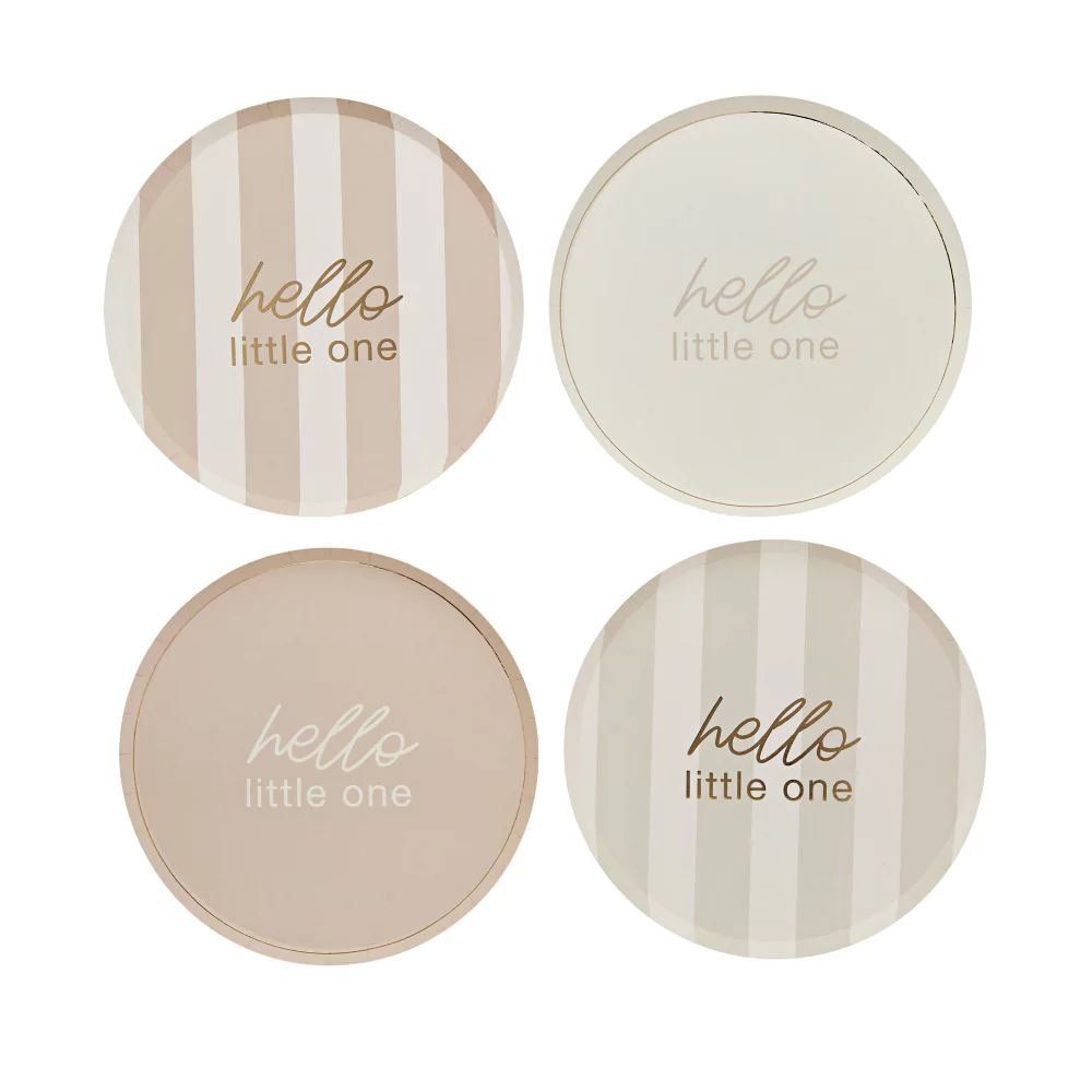 Beige Bordjes Gestreept - Hello Little One - Afbeelding 2