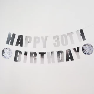 Letterbanner Disco - Aanpasbaar