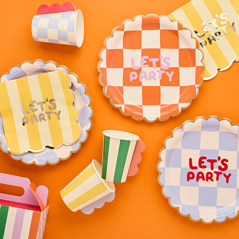 Servetten Let's Party- Gele Strepen - Afbeelding 4